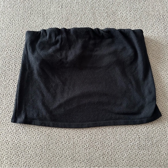 DONNI. Black Knit Tube Top Med - Picture 2 of 9